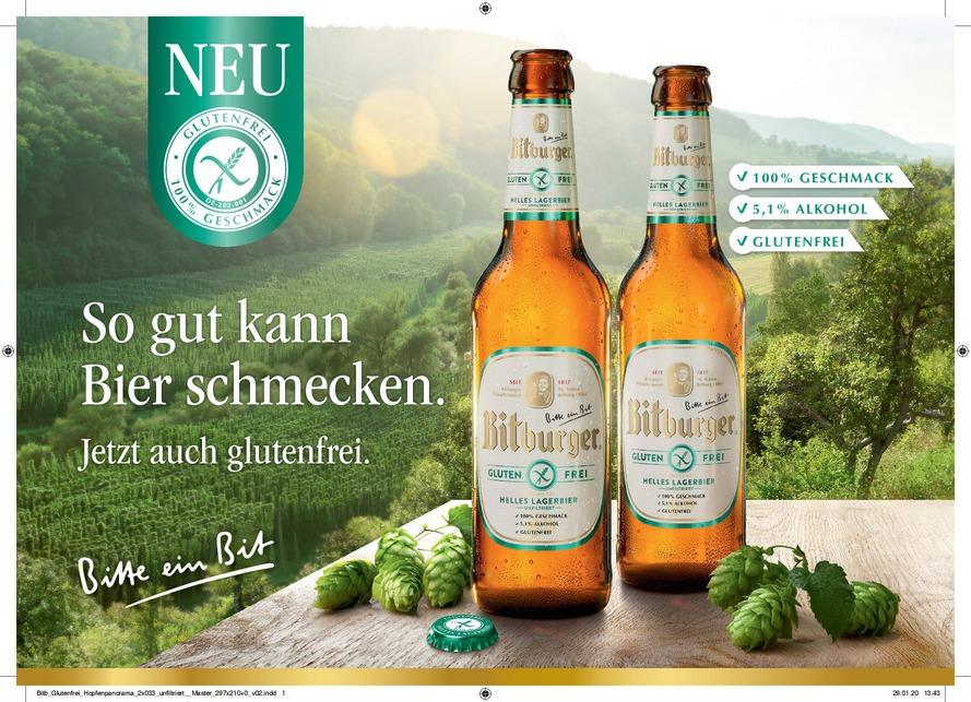 Bitburger: Helles Lagerbier – glutenfrei