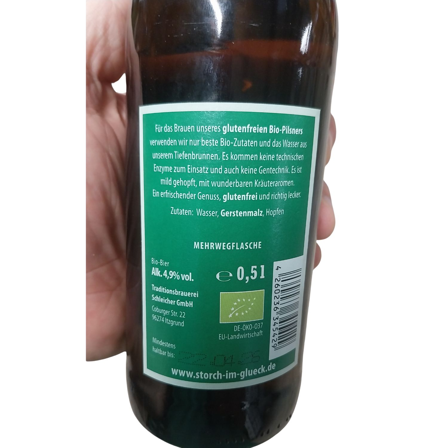 Storch im Glück Pils Glutenfrei